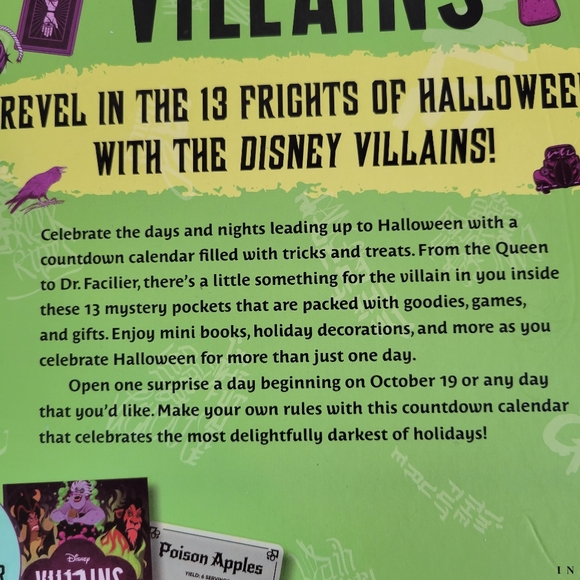 Disney Villains 13 Frights of Halloween Book Countdown to Halloween - Picture 4 of 13